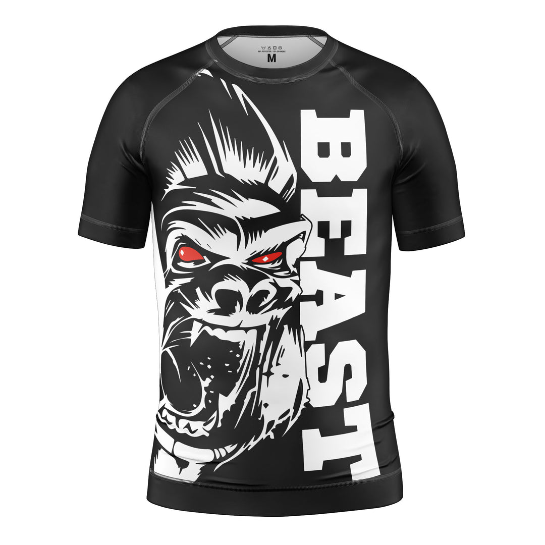 RASHGUARD ENFANT MANCHES COURTES GORILLA BEAST