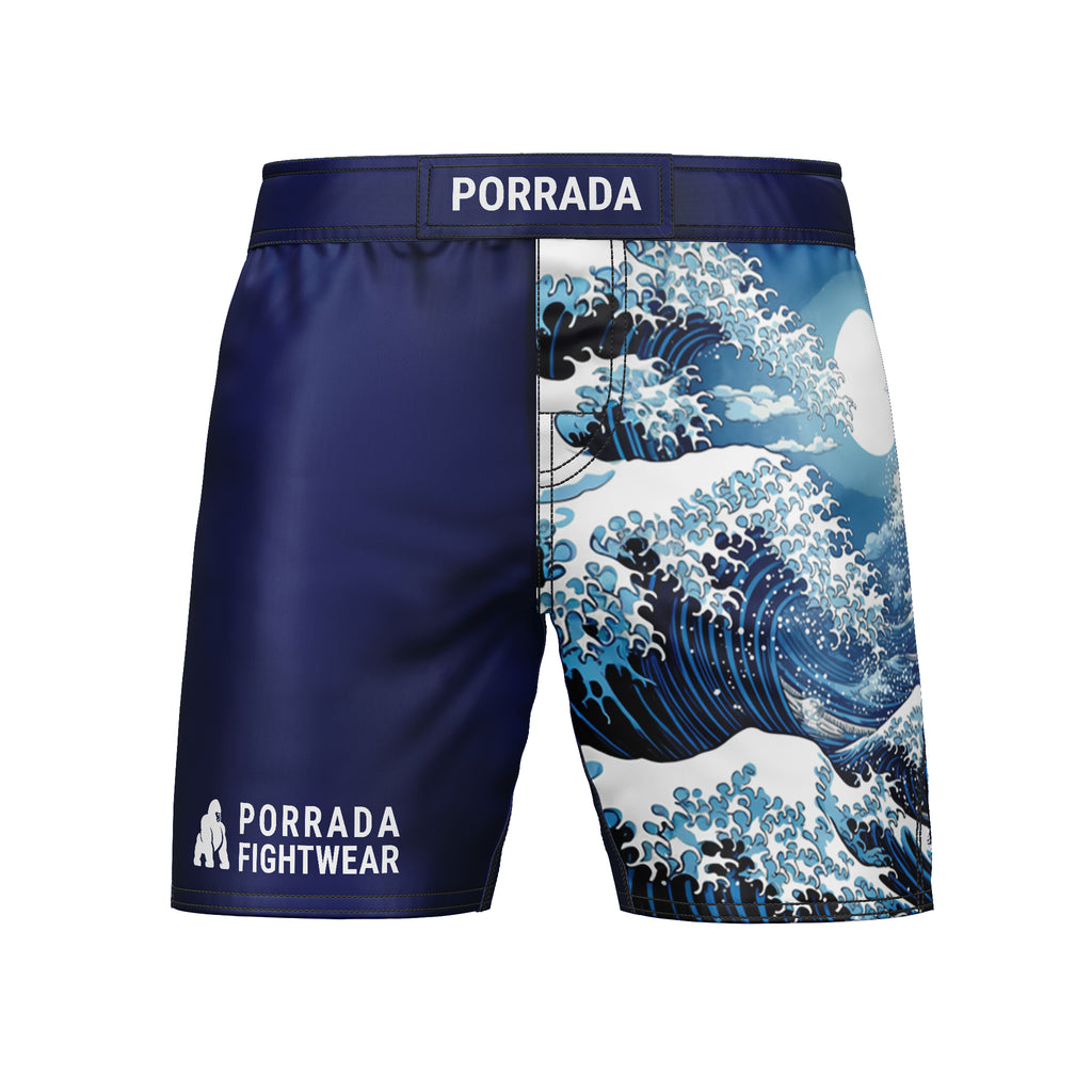 Blue Mizu Fight Shorts MMA, BJJ, Grappling – PORRADA FIGHTWEAR