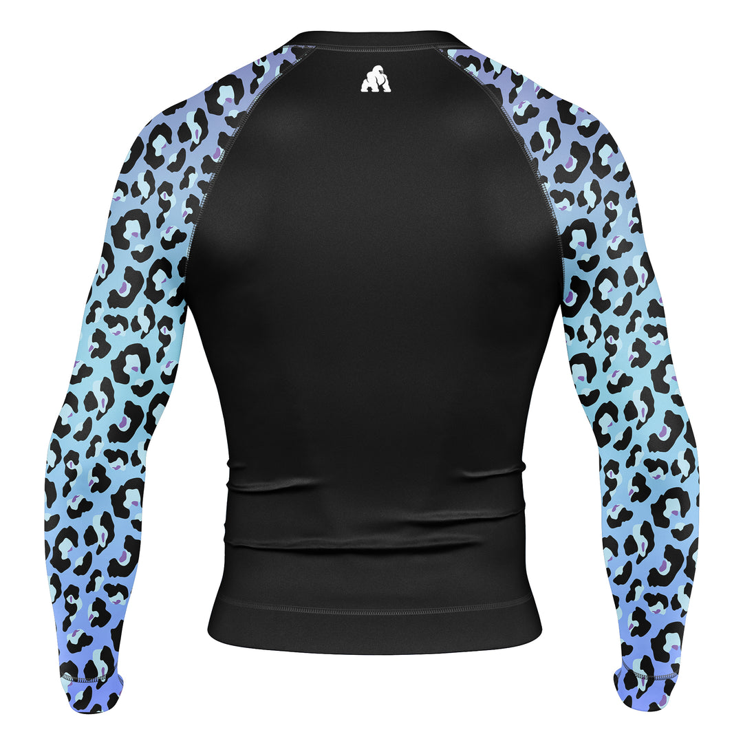 BLUE LEOPARD RASH GUARD