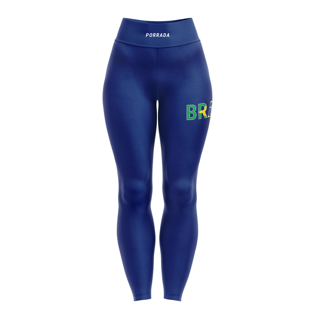 Women's navy Brazil leggings for BJJ and MMA 