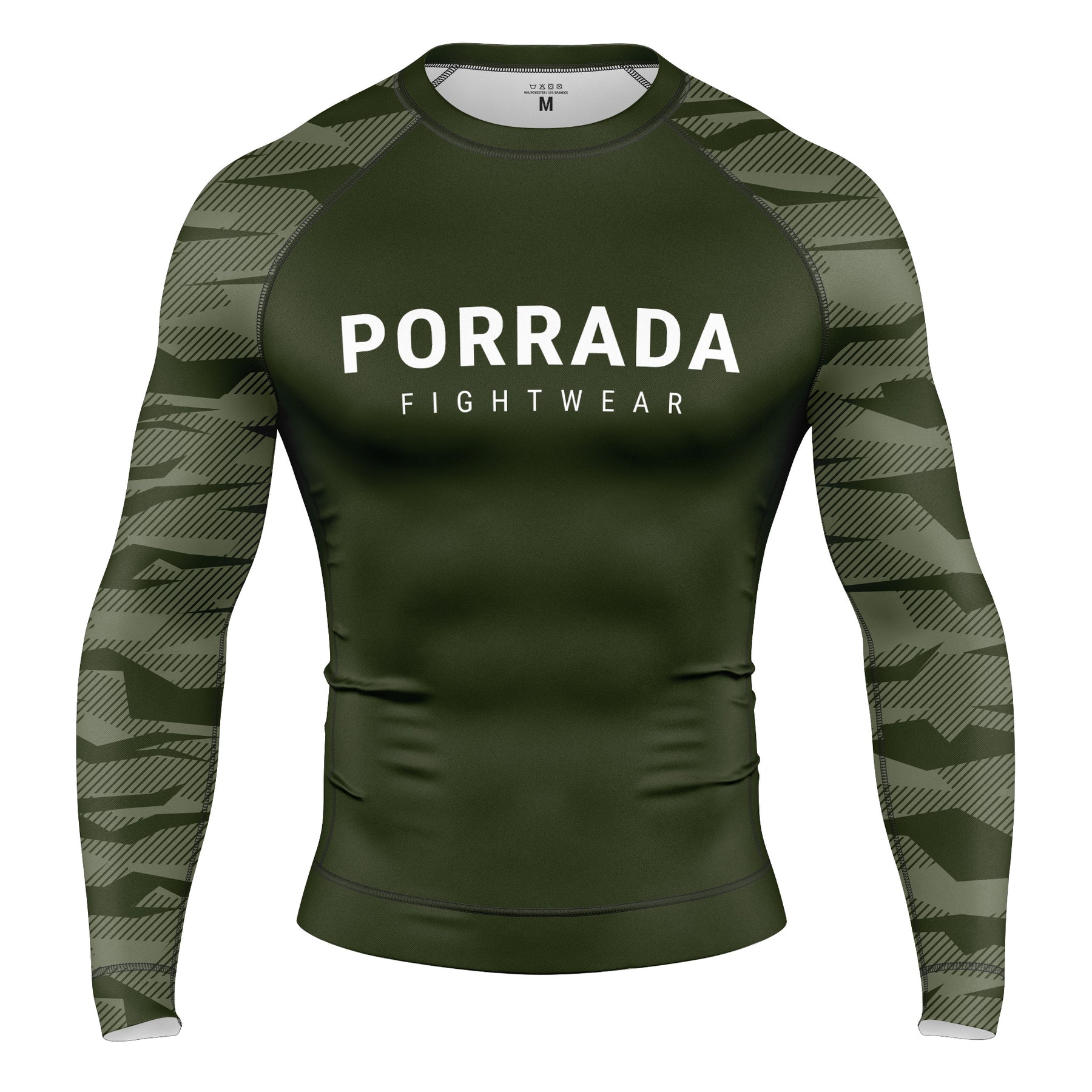 Army Green Rash Guard Military Green Camo Rash Guard - MMA & No-Gi BJJ – PORRADA FIGHTWEAR