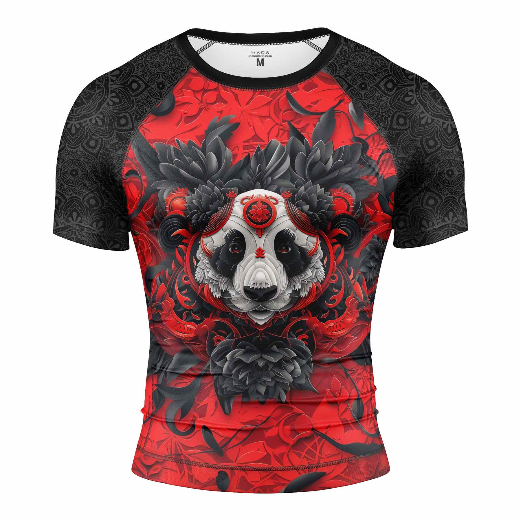 Red Lotus Panda Rash Guard - MMA, BJJ, Grappling – PORRADA FIGHTWEAR