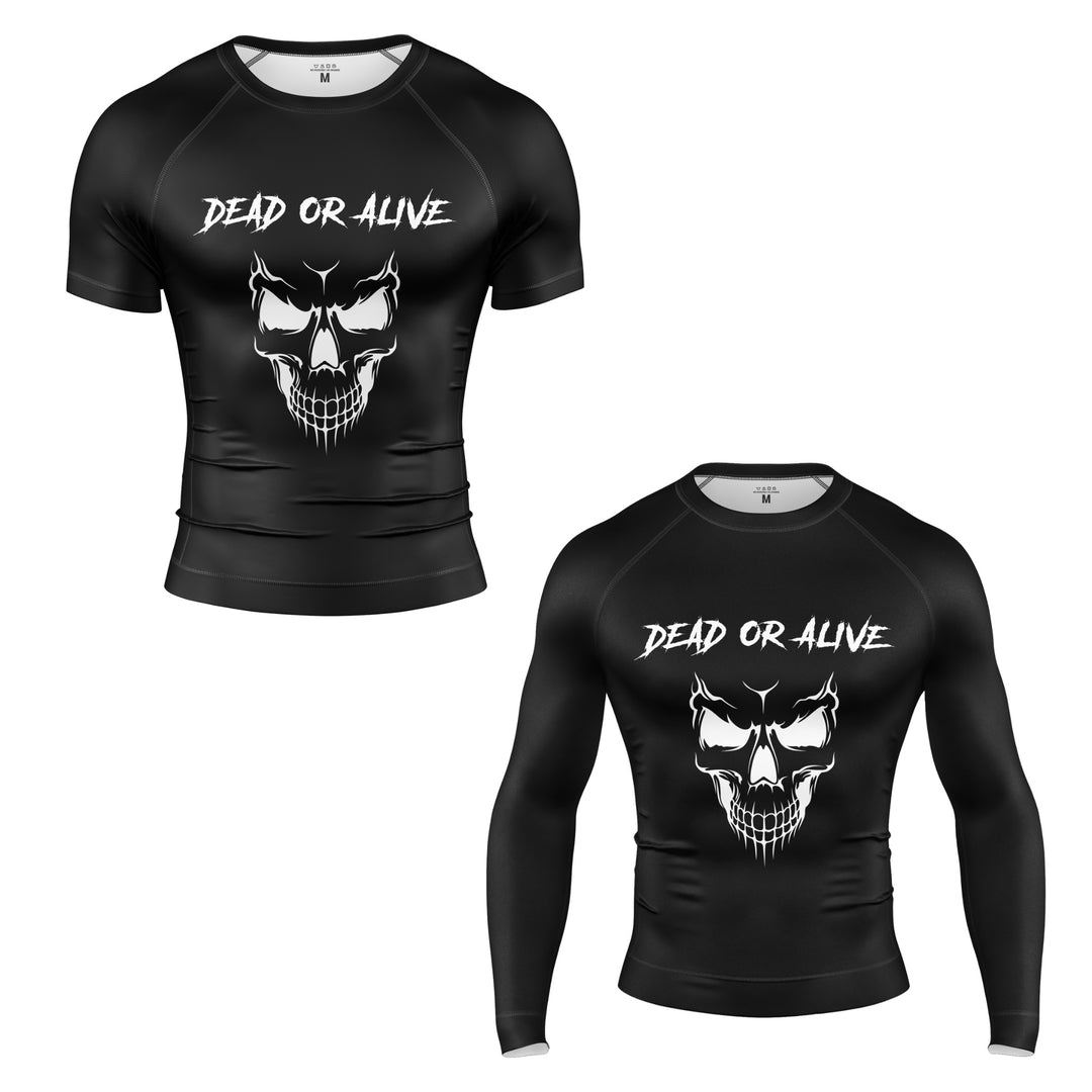 SKULL SHORT SLEEVE RASH GUARD