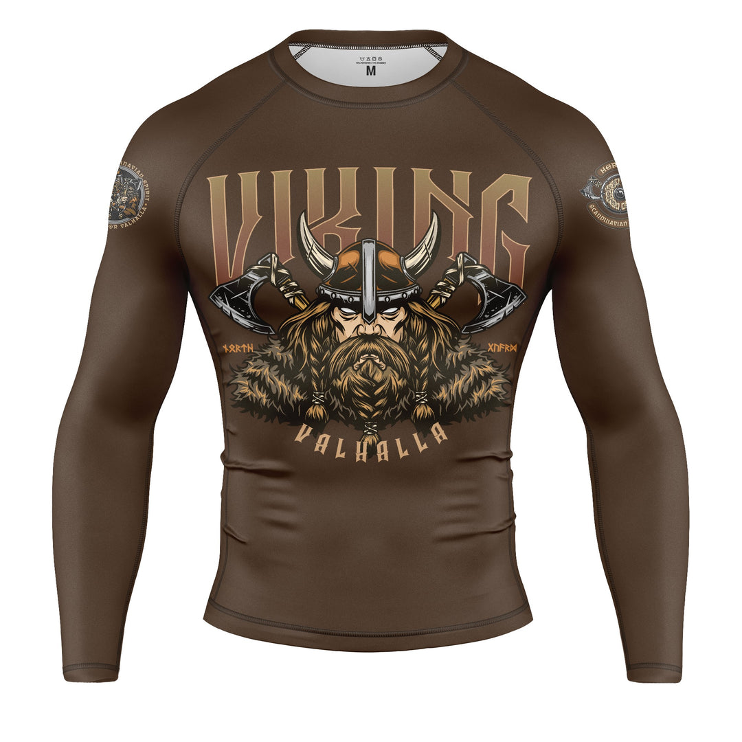 Viking Warrior long sleeve rash guard for BJJ and MMA 