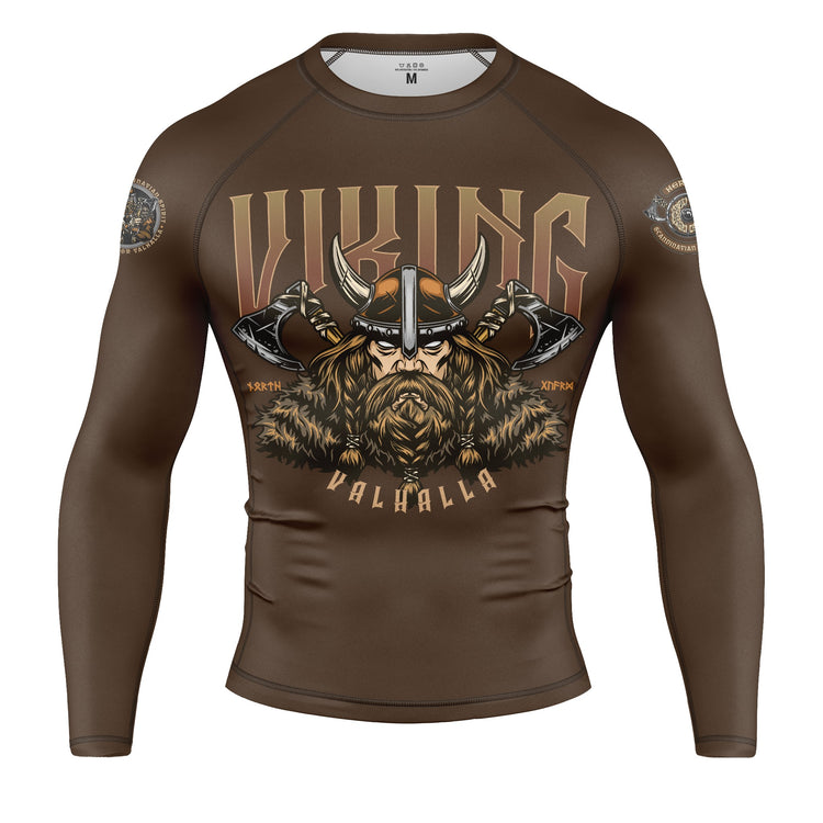 Viking Warrior long sleeve rash guard for BJJ and MMA 