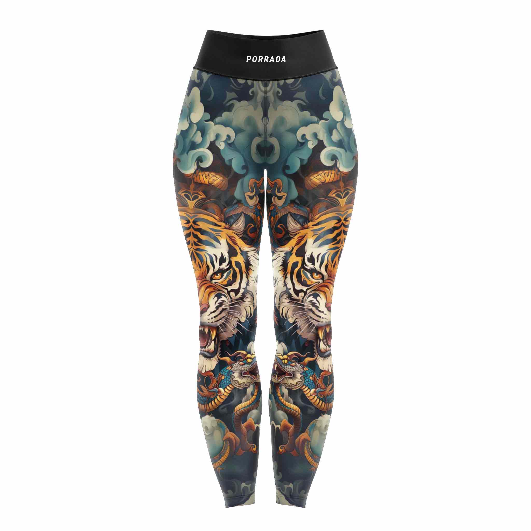 Women's popular Garuda Sports Leggings - Kuntao Silat Inspired - Eagle Black Gold fitness pants gym bjj sports