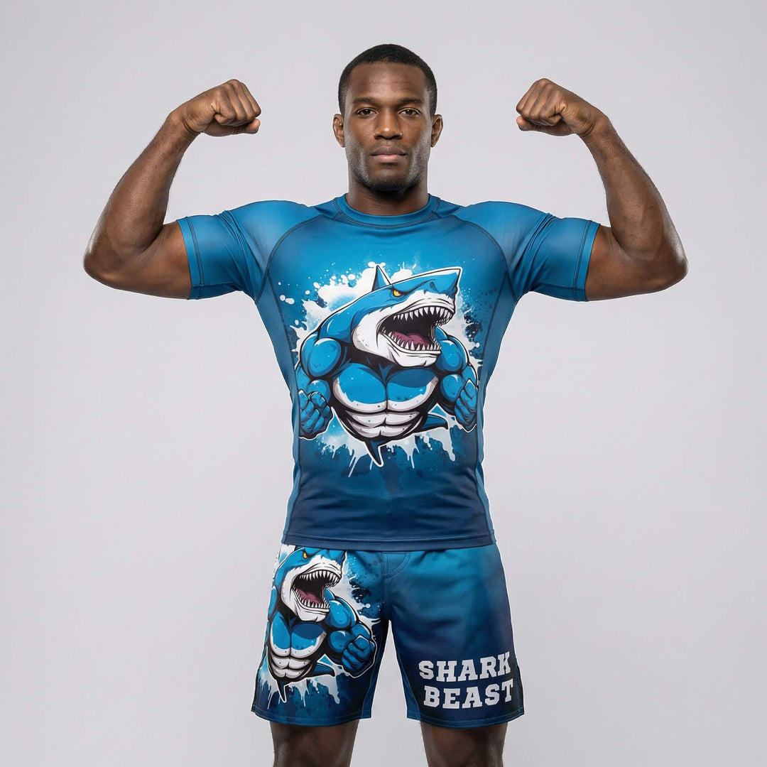 Shark Beast fight shorts for MMA and grappling
