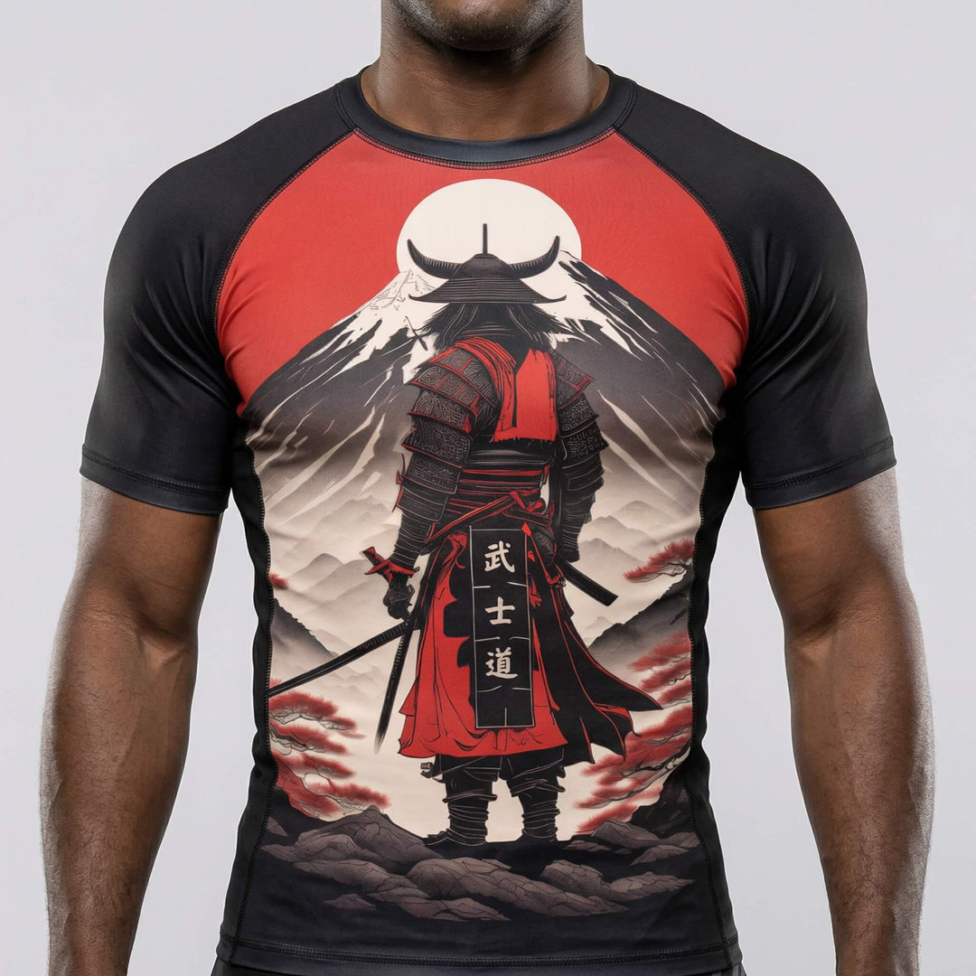 Fujiyama short-sleeve rash guard for BJJ and MMA training