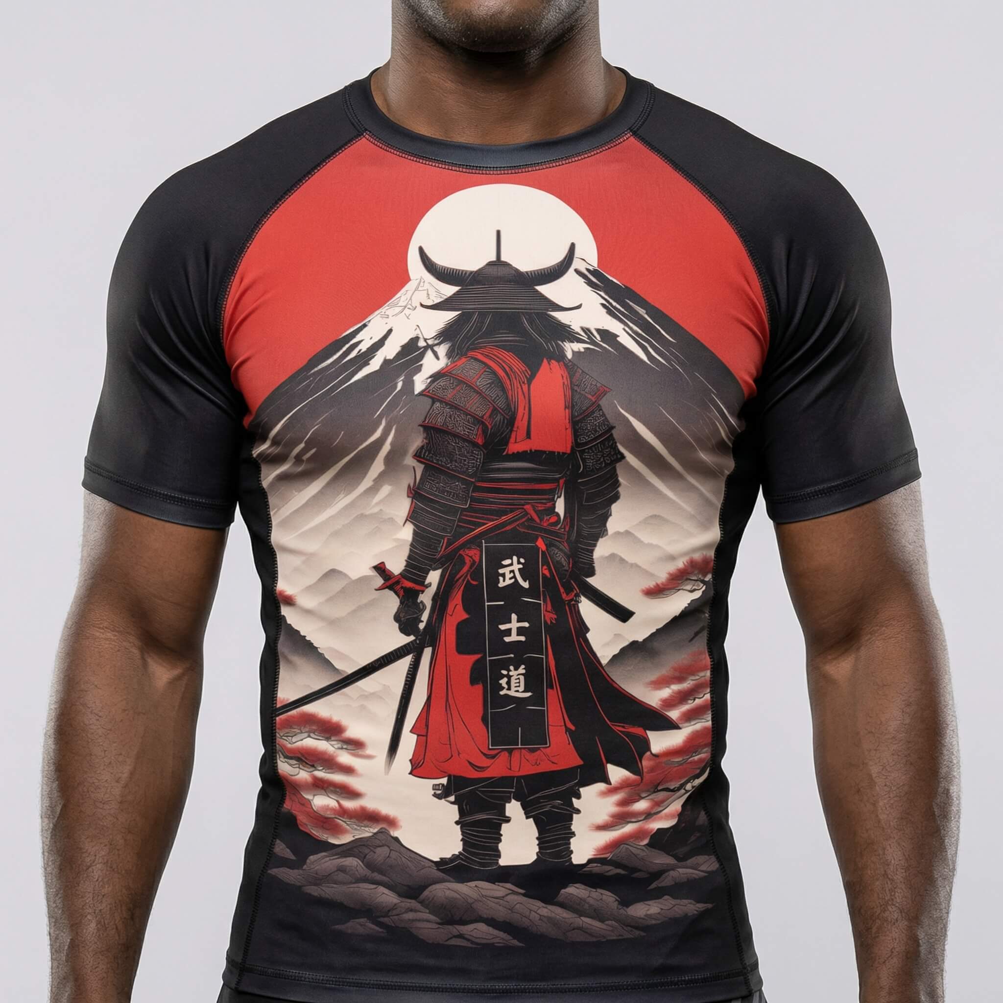Fujiyama short-sleeve rash guard for BJJ and MMA training