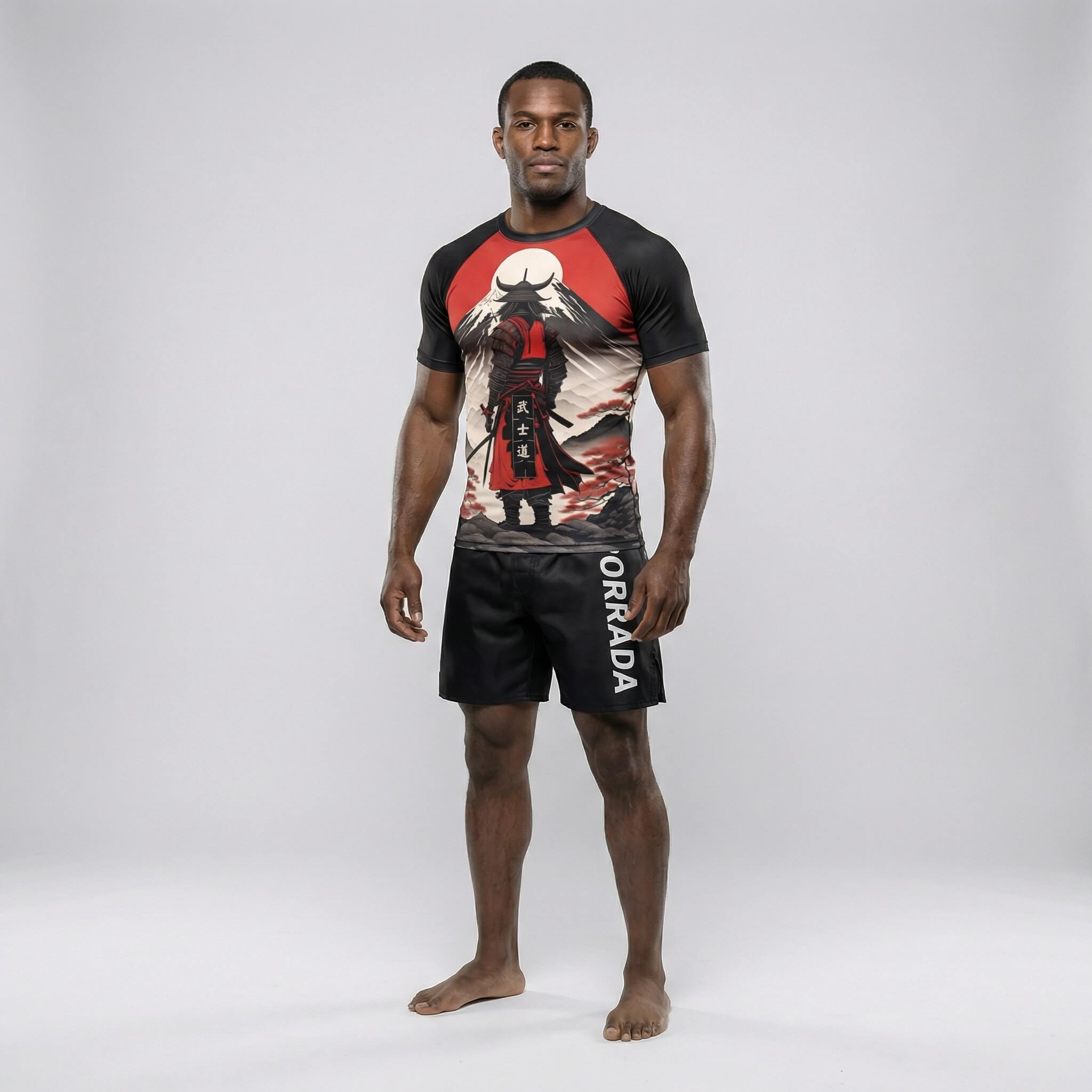 Fujiyama men’s rash guard short sleeves for BJJ and MMA trainings