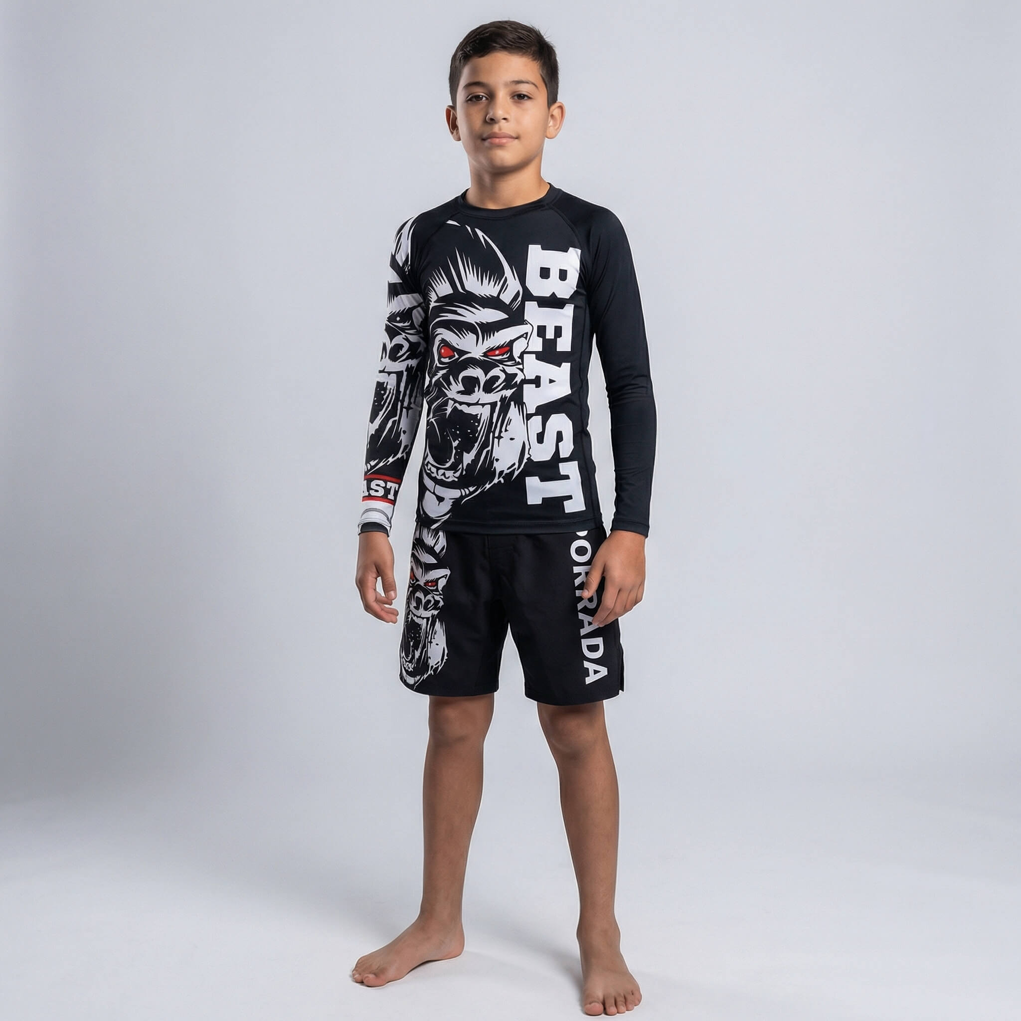 Kids' Gorilla Beast BJJ and MMA fight shorts
