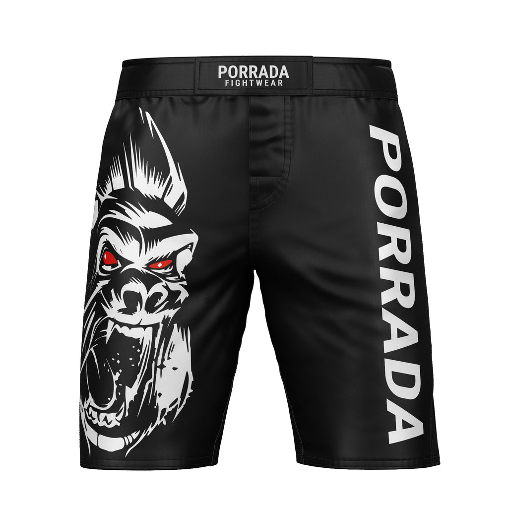 Lightning White And Black Print Pattern MMA Shorts – Grizzshopping