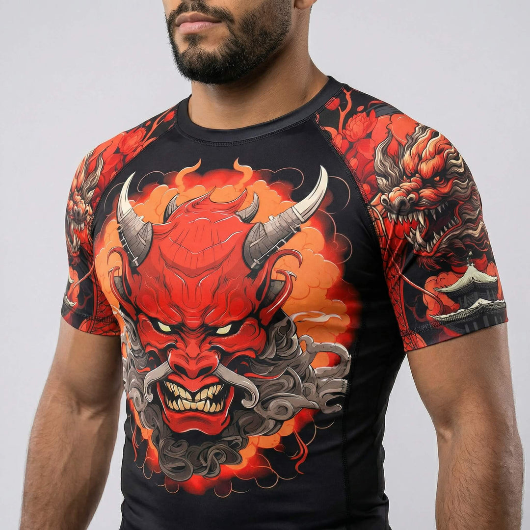 Kaido Dragon short sleeve rash guard for BJJ or MMA