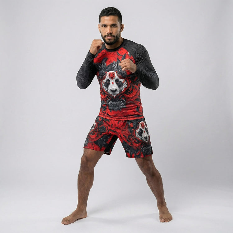 Lotus Panda fight shorts for BJJ or MMA training