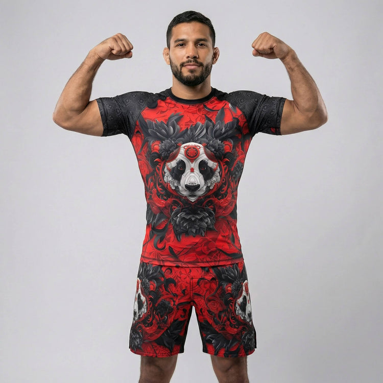 Men’s Lotus Panda fight shorts for grappling
