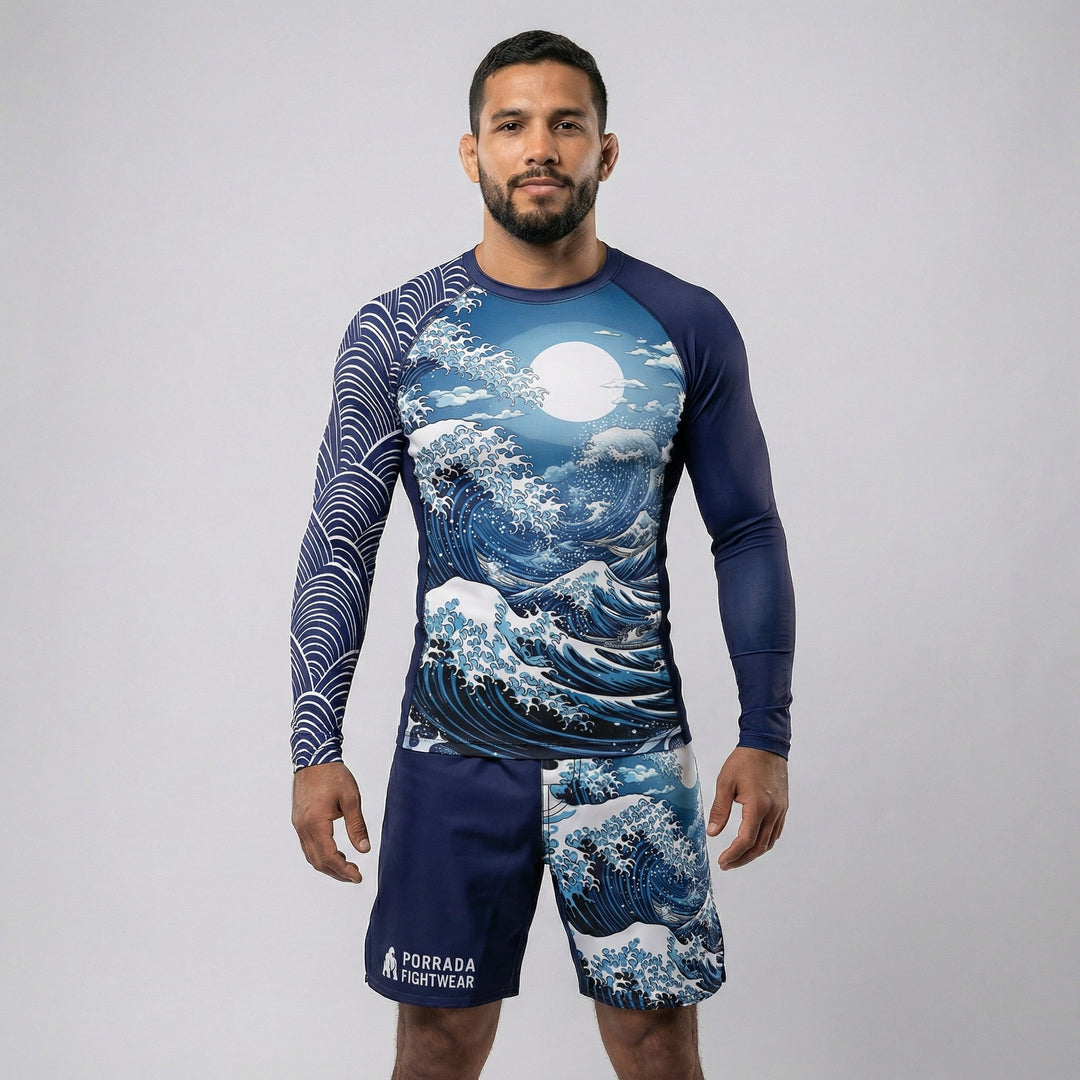 Mizu long sleeve rash guard for BJJ and MMA