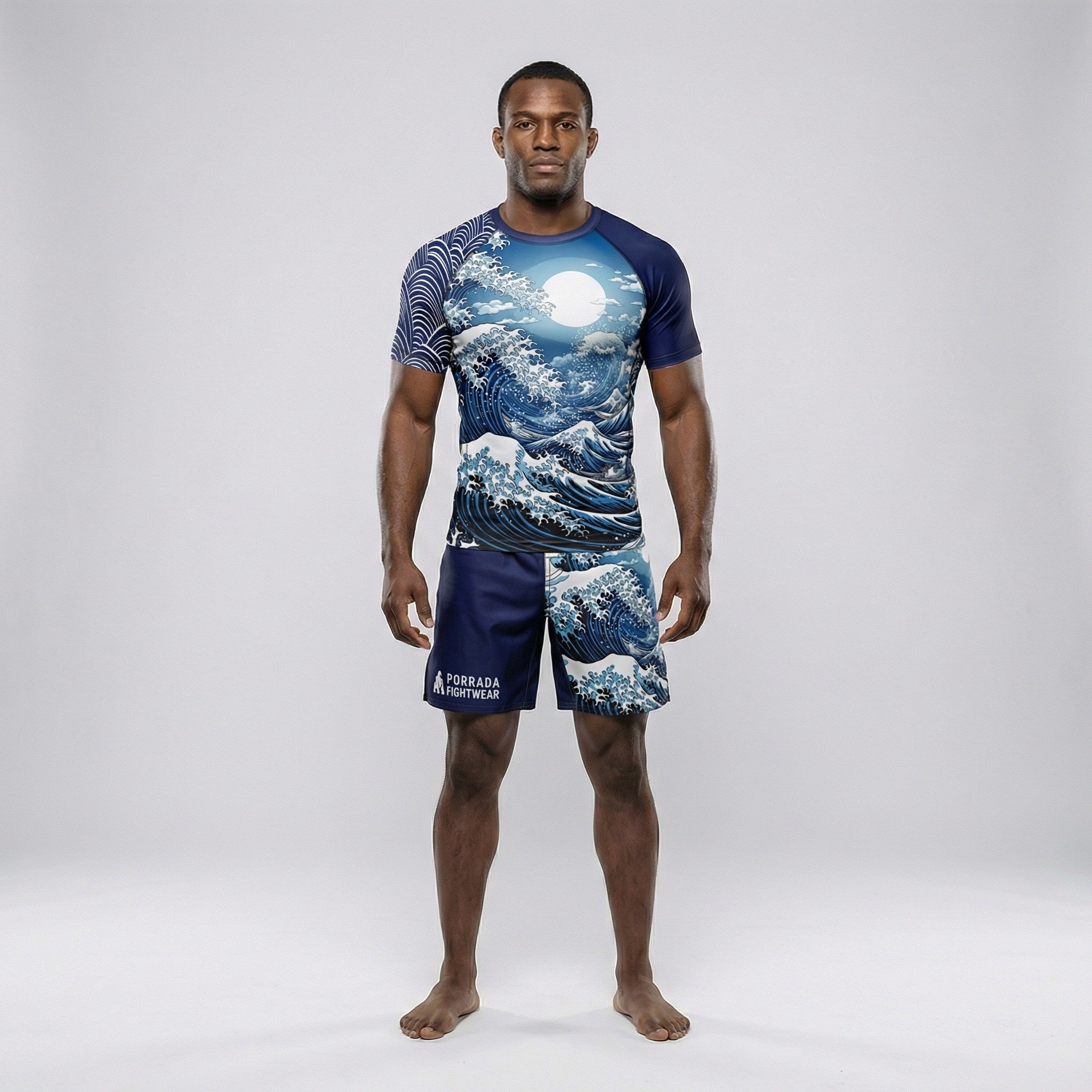 The Great Wave Mizu Short Sleeve Rash Guard for NoGi BJJ – PORRADA