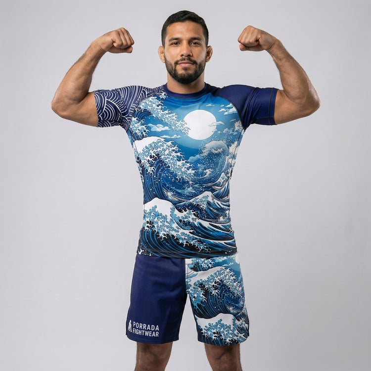 Mizu short sleeve rash guard for BJJ and MMA