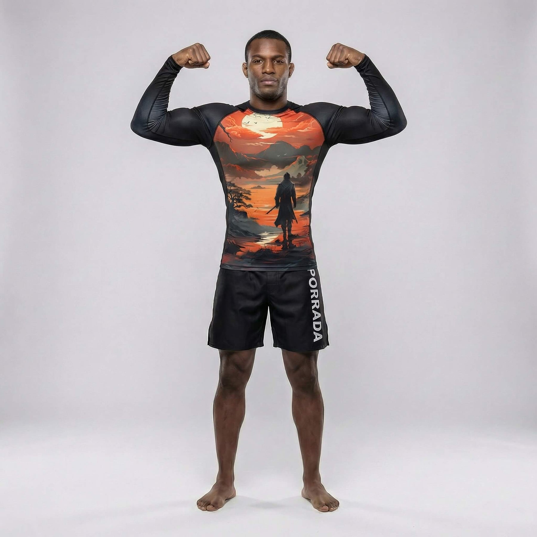 Fight Rash Guard The Lost Warrior Rash Guard - BJJ, MMA, Grappling – PORRADA FIGHTWEAR