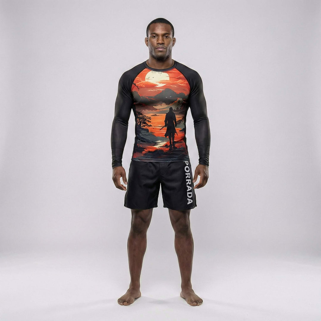 The Lost Warrior rash guard for BJJ and MMA 