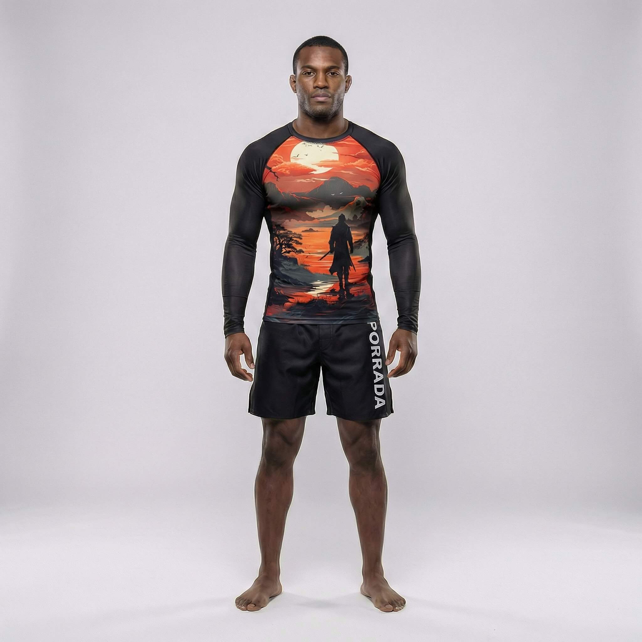 The Lost Warrior rash guard for BJJ and MMA 
