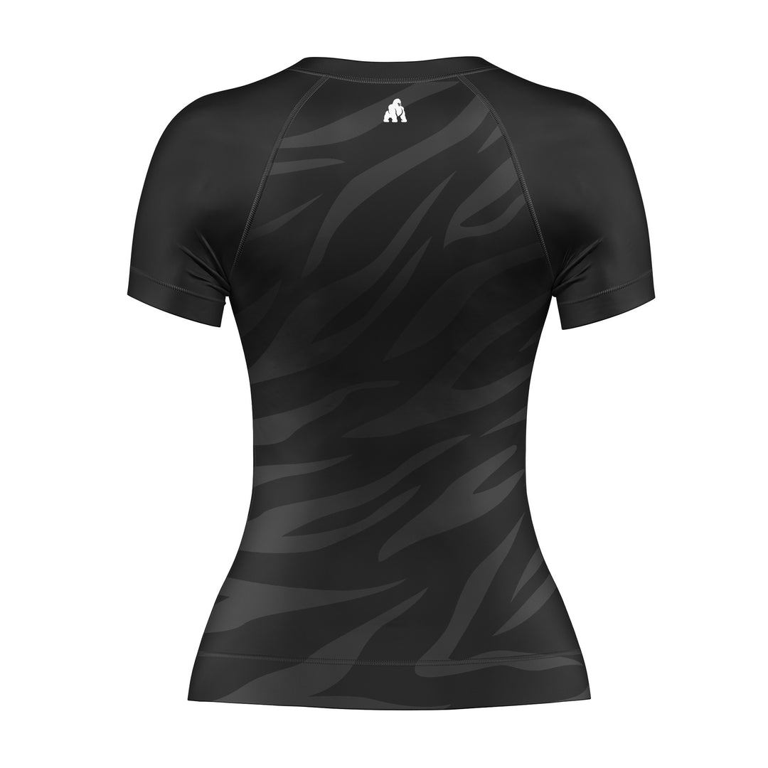 RASHGUARD FEMME MANCHES COURTES