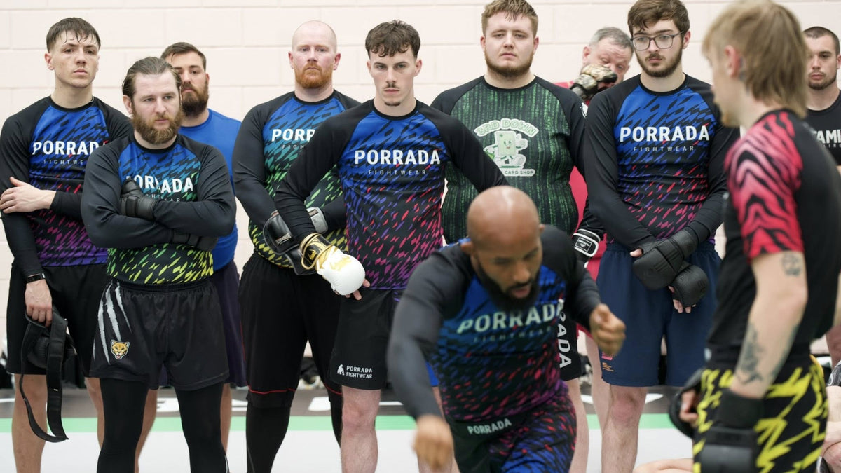 Wholesale BJJ and MMA fightwear for academies and gyms: rash guards, fight shorts and spats