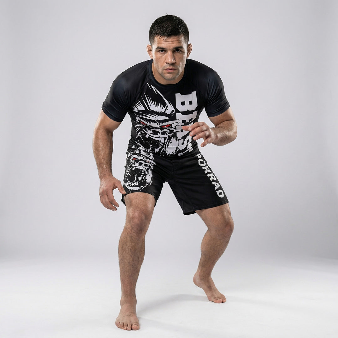 GORILLA BEAST SHORT SLEEVE RASH GUARD