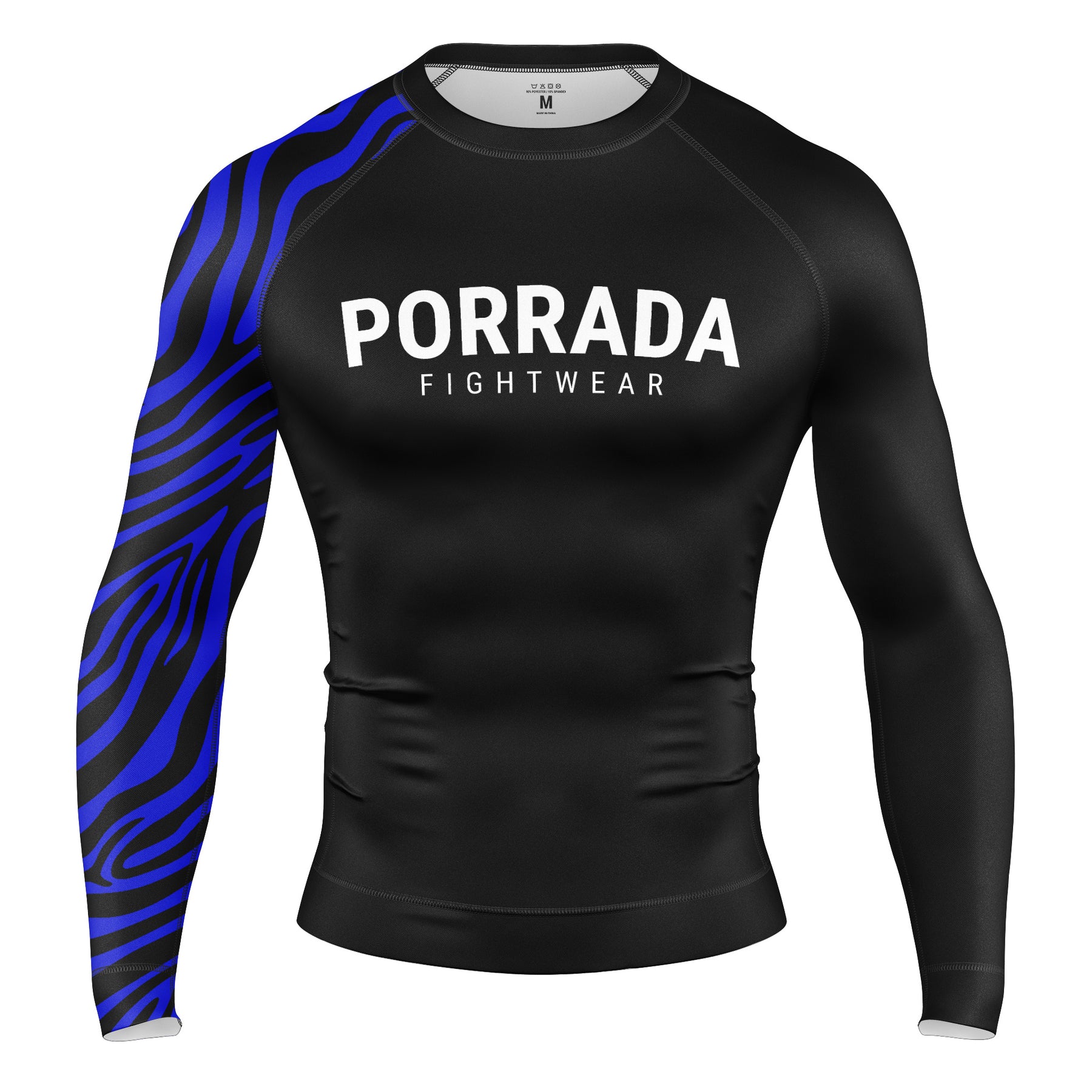 Gi Rash Guard Premium IBJJF Ranked Blue No Gi Rash Guard - BJJ & MMA – PORRADA FIGHTWEAR